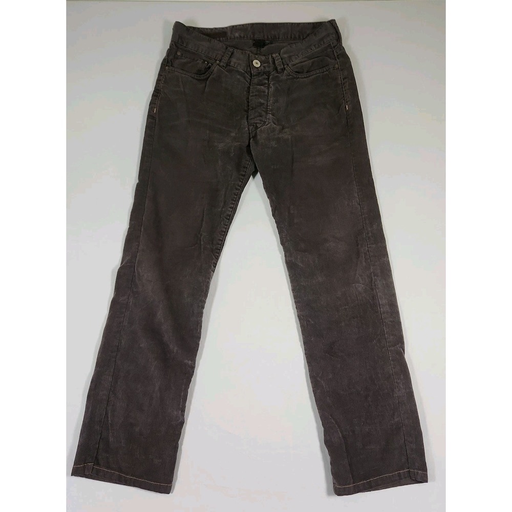 Club Monaco Corduroy Pants Charcoal Gray Men's Size 32 X 29 Button Up Clouser